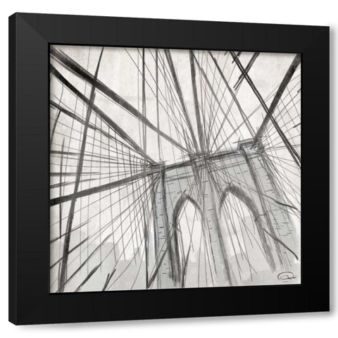 BB Close Up Black Modern Wood Framed Art Print with Double Matting by OnRei