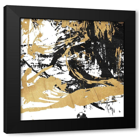 Free Form Black Modern Wood Framed Art Print with Double Matting by OnRei