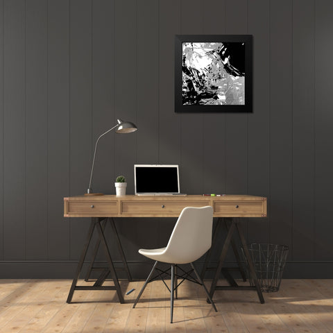 Traffic Black Modern Wood Framed Art Print by OnRei