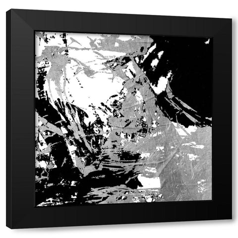 Traffic Black Modern Wood Framed Art Print with Double Matting by OnRei