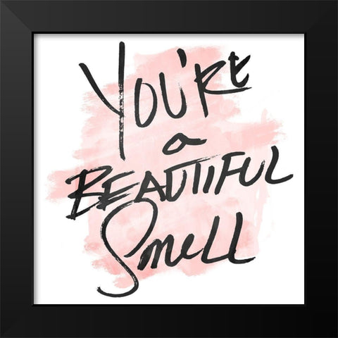 Beautiful Smell Black Modern Wood Framed Art Print by OnRei