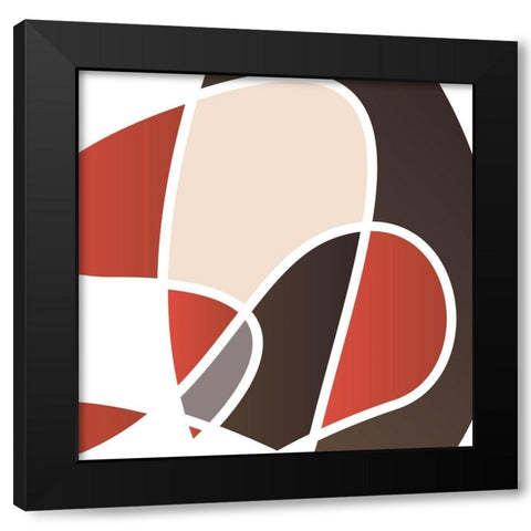 Look Through The Stain Black Modern Wood Framed Art Print with Double Matting by OnRei