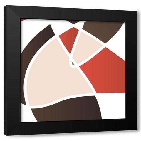 Look Through The Stain Mate Black Modern Wood Framed Art Print with Double Matting by OnRei