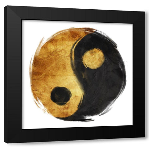 Perfect Together Black Modern Wood Framed Art Print with Double Matting by OnRei