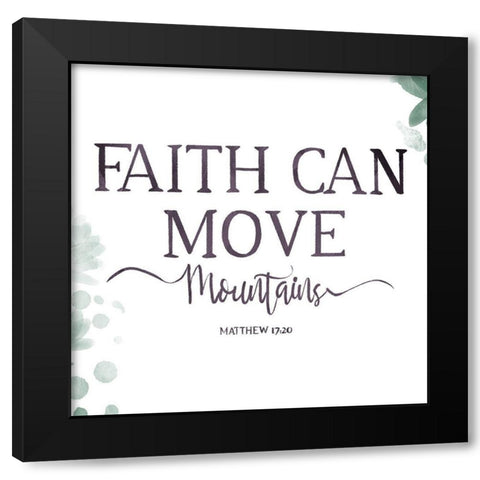 Mountains Black Modern Wood Framed Art Print by Villa, Milli