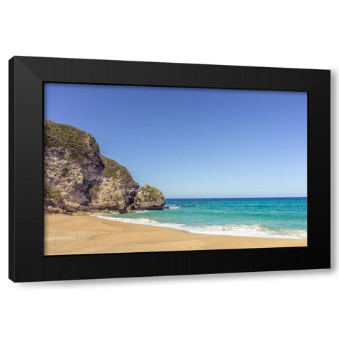 Bay Side 1 Black Modern Wood Framed Art Print by Orlando