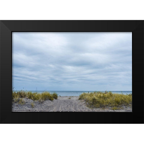 Ocean Entrance Black Modern Wood Framed Art Print by Orlando