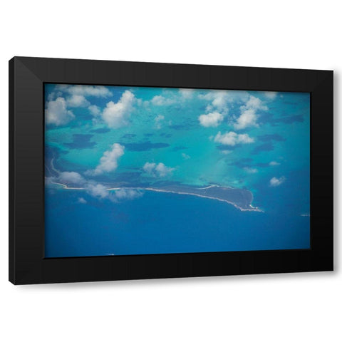 Sky To Ocean Black Modern Wood Framed Art Print by Orlando