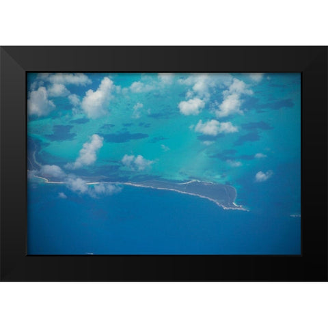 Sky To Ocean Black Modern Wood Framed Art Print by Orlando