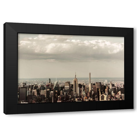 Mecca 2 Black Modern Wood Framed Art Print with Double Matting by Orlando