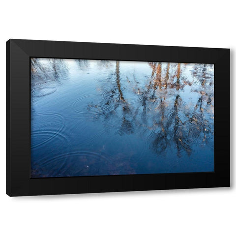Reflect On Me Black Modern Wood Framed Art Print by Orlando