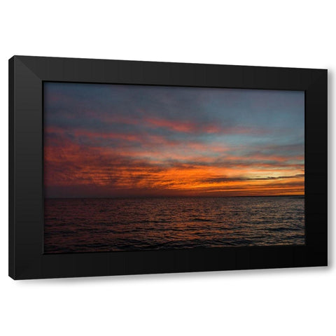 Red Planet Black Modern Wood Framed Art Print by Orlando