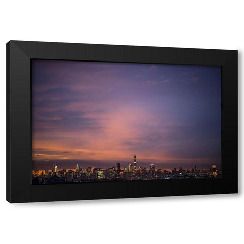 Hello There Black Modern Wood Framed Art Print with Double Matting by Orlando