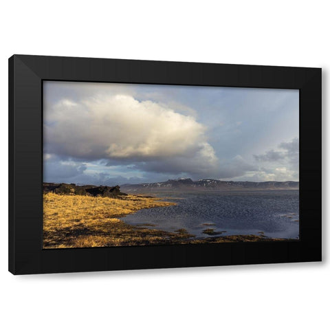 Drifter Black Modern Wood Framed Art Print by Orlando
