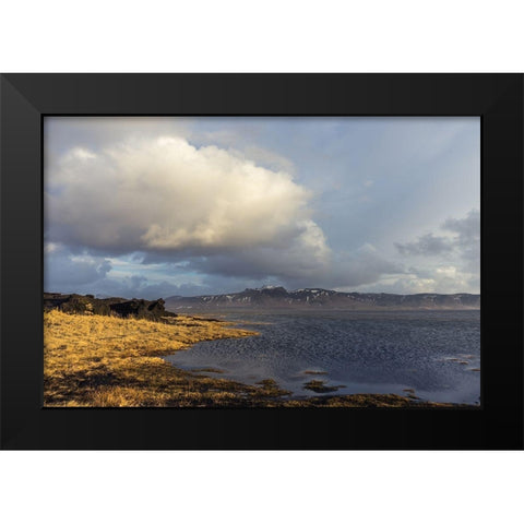 Drifter Black Modern Wood Framed Art Print by Orlando