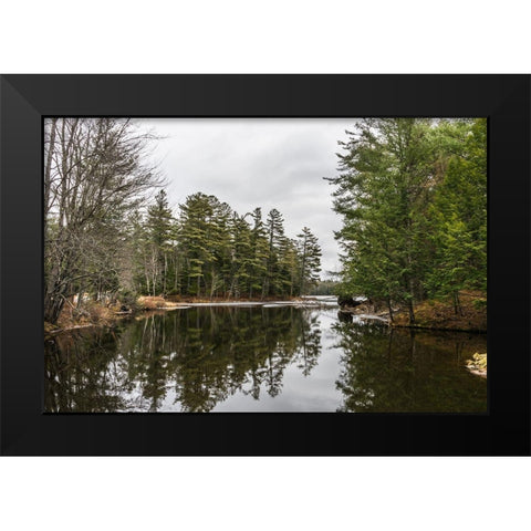 Passing Time Black Modern Wood Framed Art Print by Orlando