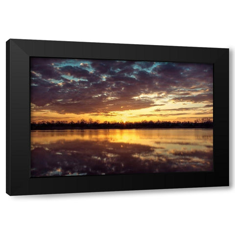 Still Time 2 Black Modern Wood Framed Art Print by Orlando