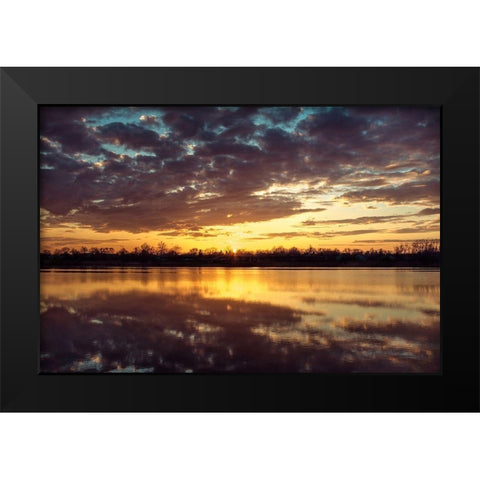 Still Time 2 Black Modern Wood Framed Art Print by Orlando