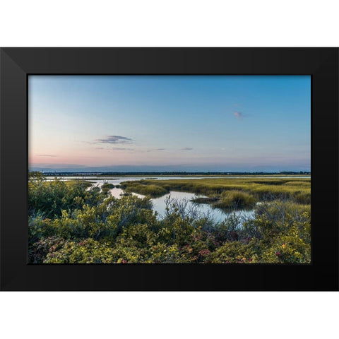 Nowhere Land Black Modern Wood Framed Art Print by Orlando