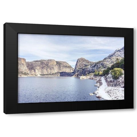 Majestic Black Modern Wood Framed Art Print with Double Matting by Orlando