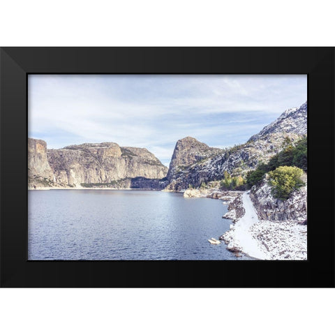 Majestic Black Modern Wood Framed Art Print by Orlando