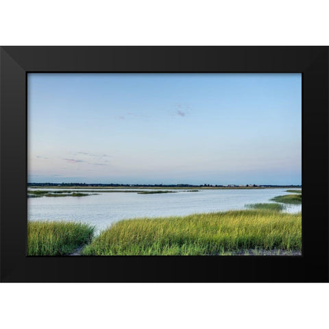 Summer Marsh Black Modern Wood Framed Art Print by Orlando