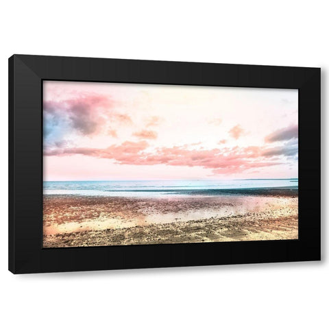 Morning Tide Black Modern Wood Framed Art Print with Double Matting by Orlando