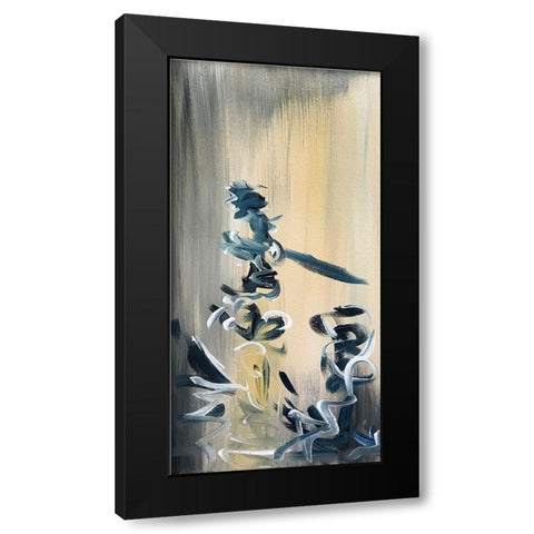 Movement Twist 1 Black Modern Wood Framed Art Print with Double Matting by Pearson, Debbie