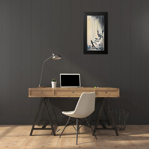 Movement Twist 2 Black Modern Wood Framed Art Print by Pearson, Debbie