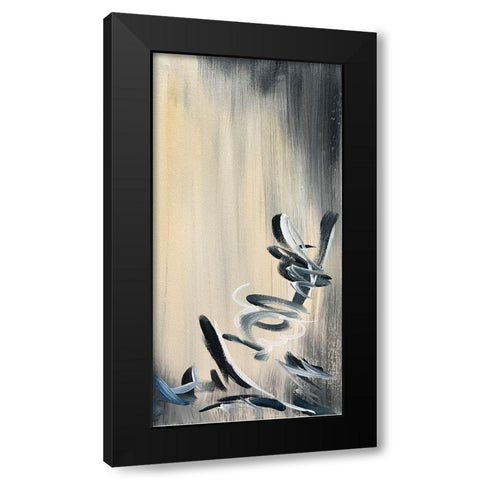 Movement Twist 2 Black Modern Wood Framed Art Print by Pearson, Debbie