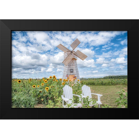 Creative Surprise Black Modern Wood Framed Art Print by DeLuca, Pat