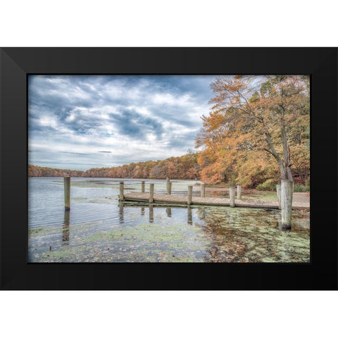 Blydenburg Park 2 Black Modern Wood Framed Art Print by DeLuca, Pat