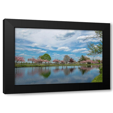 Infinite Future Black Modern Wood Framed Art Print with Double Matting by DeLuca, Pat
