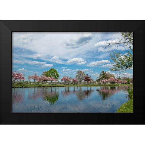 Infinite Future Black Modern Wood Framed Art Print by DeLuca, Pat