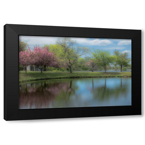 Infinite Future 2 Black Modern Wood Framed Art Print with Double Matting by DeLuca, Pat