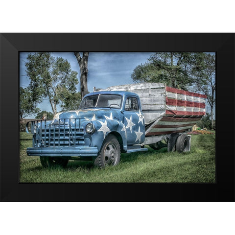 Union Of Forever Black Modern Wood Framed Art Print by DeLuca, Pat