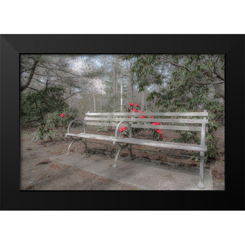 Familiar Romance Black Modern Wood Framed Art Print by DeLuca, Pat