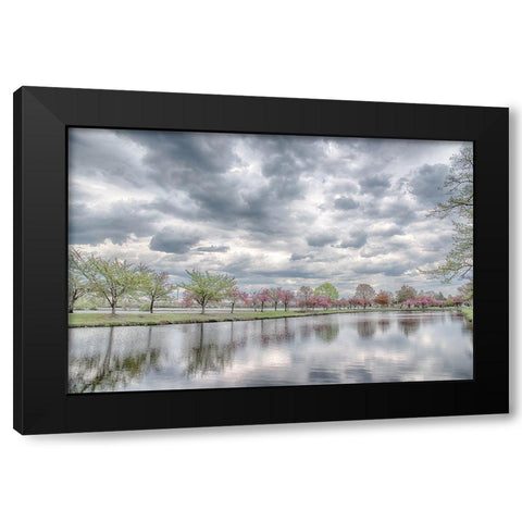 Vacation Black Modern Wood Framed Art Print by DeLuca, Pat