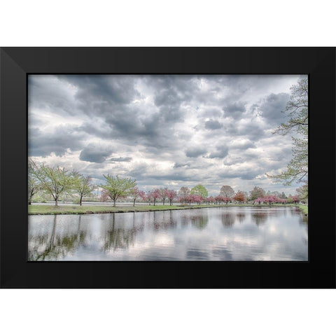 Vacation Black Modern Wood Framed Art Print by DeLuca, Pat