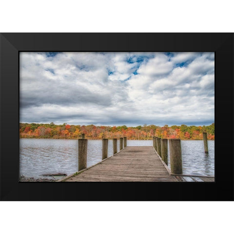 Blydebburg Park Black Modern Wood Framed Art Print by DeLuca, Pat