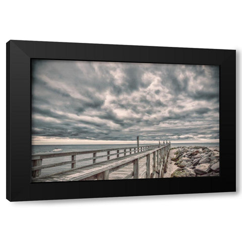 Compassion Of Sensitivity Black Modern Wood Framed Art Print with Double Matting by DeLuca, Pat