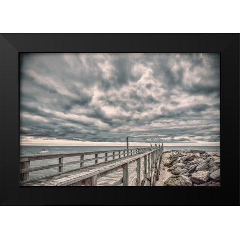 Compassion Of Sensitivity Black Modern Wood Framed Art Print by DeLuca, Pat