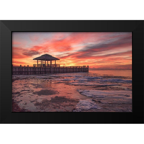 Nonchalant Sign Black Modern Wood Framed Art Print by DeLuca, Pat