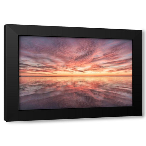 Future Omen Black Modern Wood Framed Art Print by DeLuca, Pat