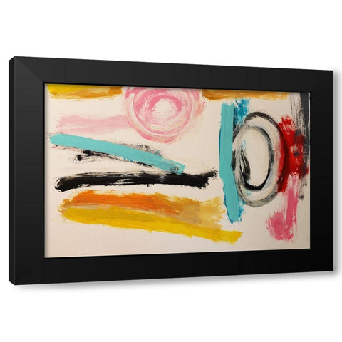 Disection Black Modern Wood Framed Art Print by Spina, Phyllis