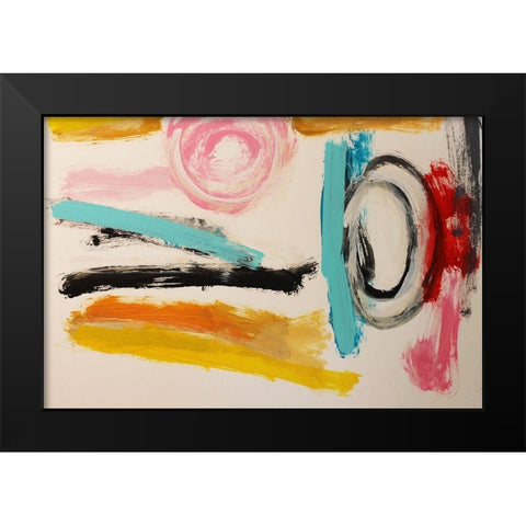 Disection Black Modern Wood Framed Art Print by Spina, Phyllis
