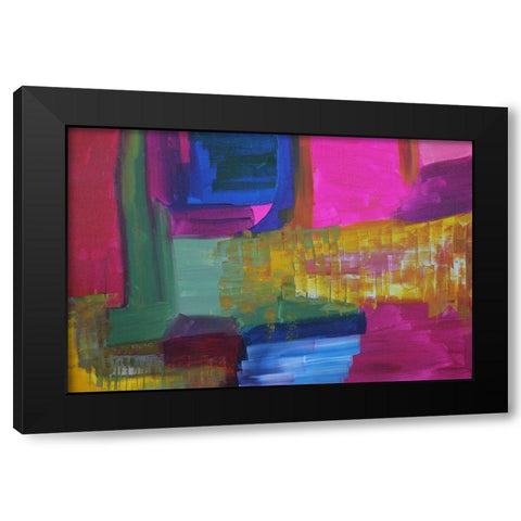 Angled Stairs Black Modern Wood Framed Art Print with Double Matting by Spina, Phyllis