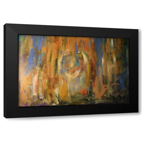 Rising Frustrations Black Modern Wood Framed Art Print by Spina, Phyllis