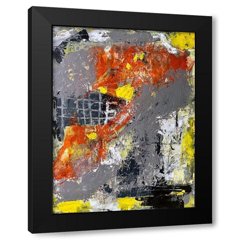 Meditative Ideas 1 Black Modern Wood Framed Art Print with Double Matting by Spina, Phyllis