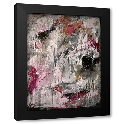 Midnight Glow Black Modern Wood Framed Art Print by Spina, Phyllis